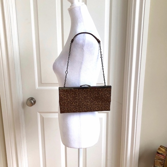 XOXO Bag Y2K Leopard Shoulder Bag with XOXO Chain Strap - Picture 3 of 8